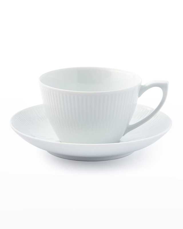 White Plain Cup and Saucer